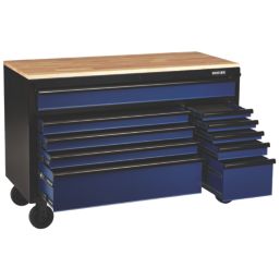Bunker  10-Drawer Workbench Roller Tool Cabinet Blue