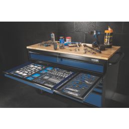 Bunker  10-Drawer Workbench Roller Tool Cabinet Blue