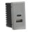 Knightsbridge  Modular 3.1A 15.5W 2-Outlet Type A & C USB Socket Grey