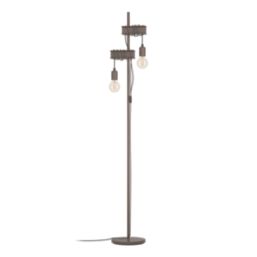 Eglo Townshend 4 Floor Lamp Black/Antique Brown