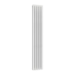 Reina Elips Double 1800mm x 300mm 3108BTU White Vertical Designer Radiator
