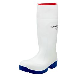 Dunlop Food Pro Size 8  White Steel Toe Cap Safety Wellies