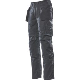 Mascot Kassel Unique Work Trousers Black 36.5" W 30" L
