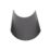 FloPlast RG3AG uPVC Half Round Gutter Anthracite Grey 112mm x 3m 6 Pack