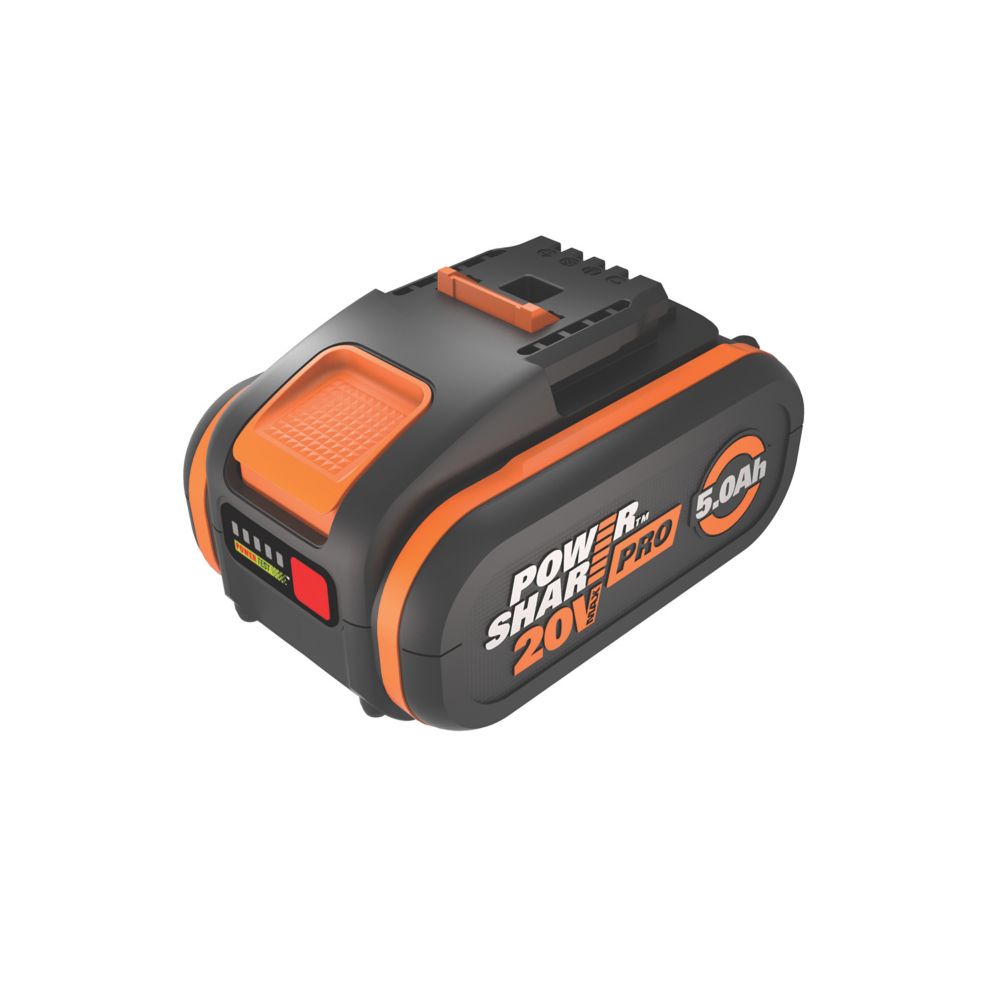 Worx WA3570 20V 5.0Ah Li-Ion PowerShare Battery - Screwfix