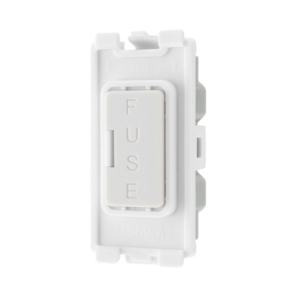 British General  13A Grid Fused Spur White
