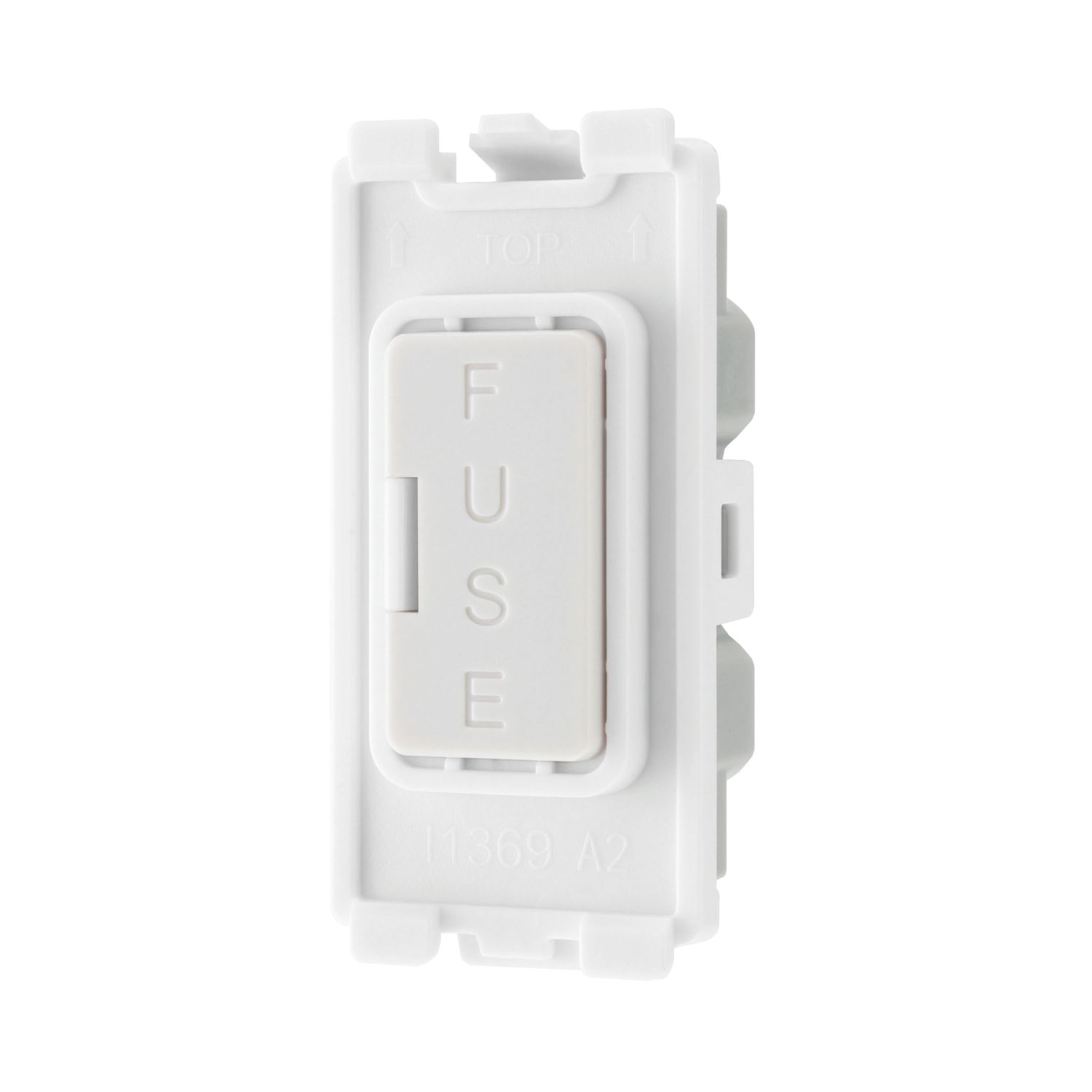 British General 13A Grid Fused Spur White (517PY)