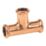 Flomasta  Copper Press-Fit Equal M-Profile Tees 15mm 10 Pack