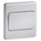 Knightsbridge Curved Edge 10AX 1-Gang 1-Way Double Pole Switch  White