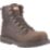Hunter  Size 8  Brown Waterproof Steel Toe Cap Safety Boots