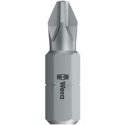 Wera BiTorsion 851/1 H 1/4" 25mm Hex Shank PH2 Tough Bits 20 Pack