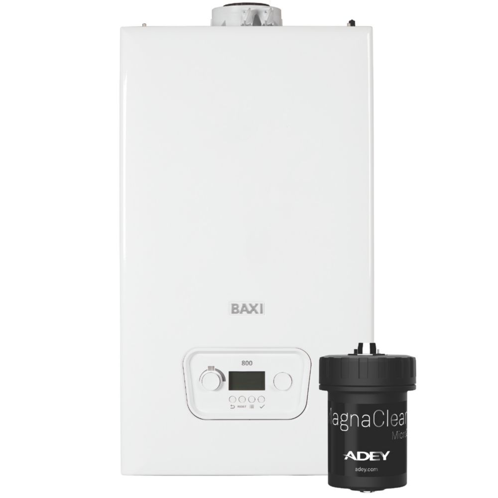 Baxi 818 System 2 Gas/LPG System Boiler White - Screwfix