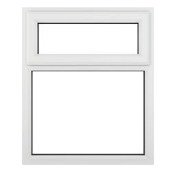 Crystal  Top Opening Clear Triple-Glazed Casement White uPVC Window 905mm x 1040mm