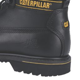 CAT Holton S3 Size 11  Black Water-Resistant Steel Toe Cap Safety Boots