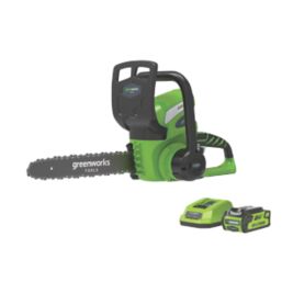 Greenworks GWG40CS30 40V 1 x 2.0Ah Li-Ion   Cordless 30cm Chainsaw