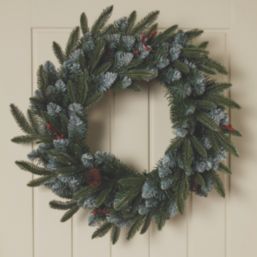 Blitzen 500mm Indoor LED Pre Lit Artificial Christmas Wreath
