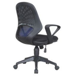 Nautilus Designs Lattice Medium Back Task/Operator Chair Blue