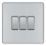 LAP  20A 16AX 3-Gang 2-Way Light Switch  Polished Chrome
