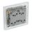 LAP  20A 16AX 3-Gang 2-Way Light Switch  Polished Chrome