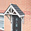 Greenhurst Deluxe Door Canopy White 1320mm x 630mm x 1260mm
