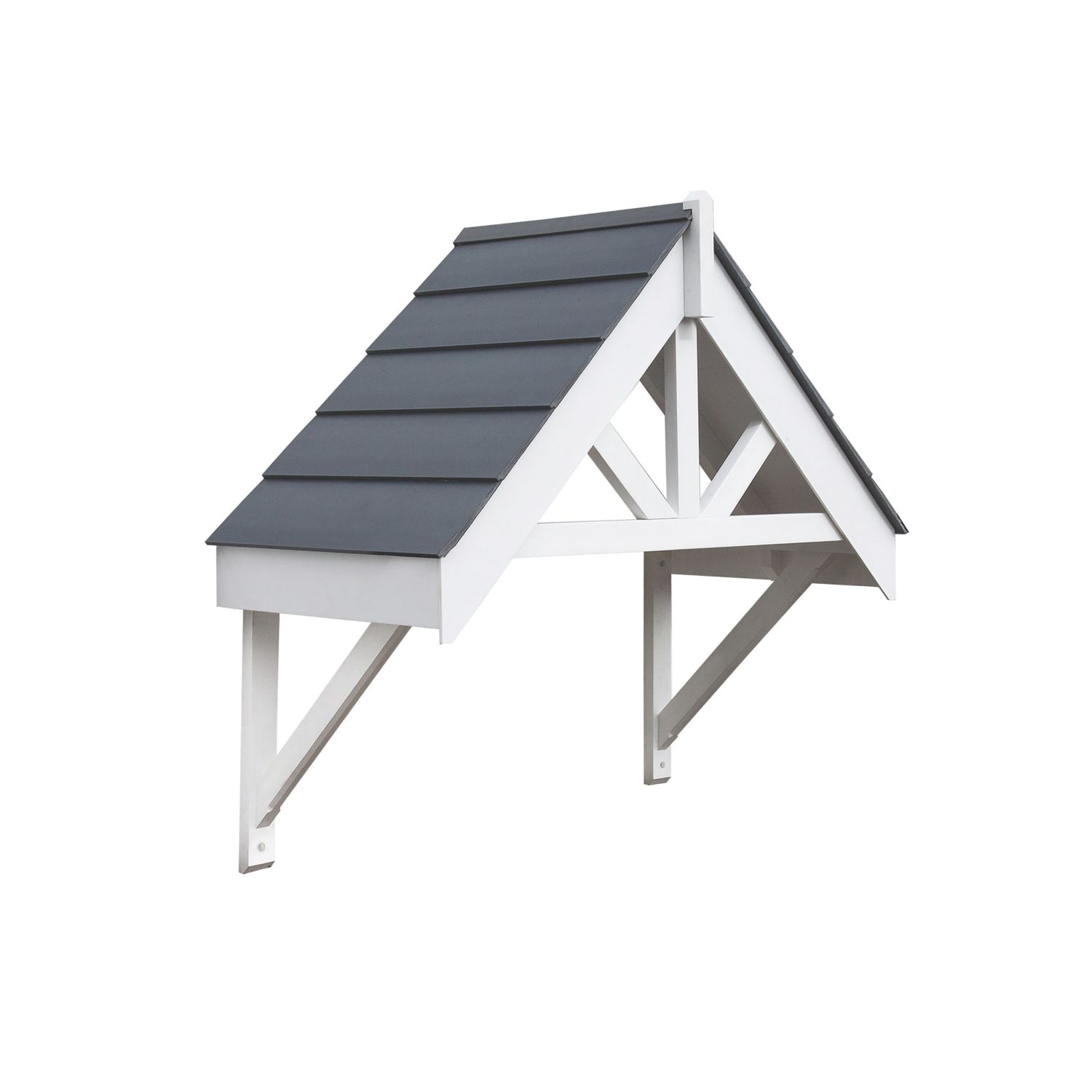 Greenhurst Deluxe Door Canopy White 1320mm x 630mm x 1260mm (518RT)
