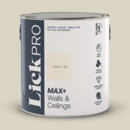LickPro Max+ 2.5Ltr Taupe 03 Eggshell Emulsion  Paint