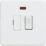 Knightsbridge  13A Switched Fused Spur with LED Matt White