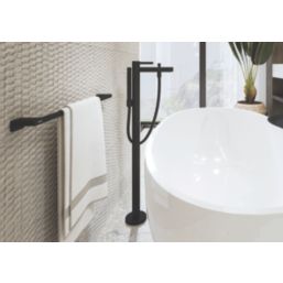 Hansgrohe AddStoris Bath Towel Rail Matt Black 648mm x 70mm x 32mm