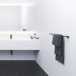 Hansgrohe AddStoris Bath Towel Rail Matt Black 648mm x 70mm x 32mm