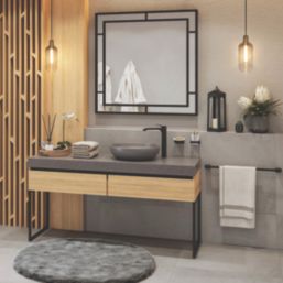 Hansgrohe AddStoris Bath Towel Rail Matt Black 648mm x 70mm x 32mm