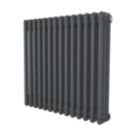 Azur 600mm x 650mm 2733BTU Anthracite Horizontal 3 Column Radiator
