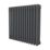 Azur 600mm x 650mm 2733BTU Anthracite Horizontal 3 Column Radiator