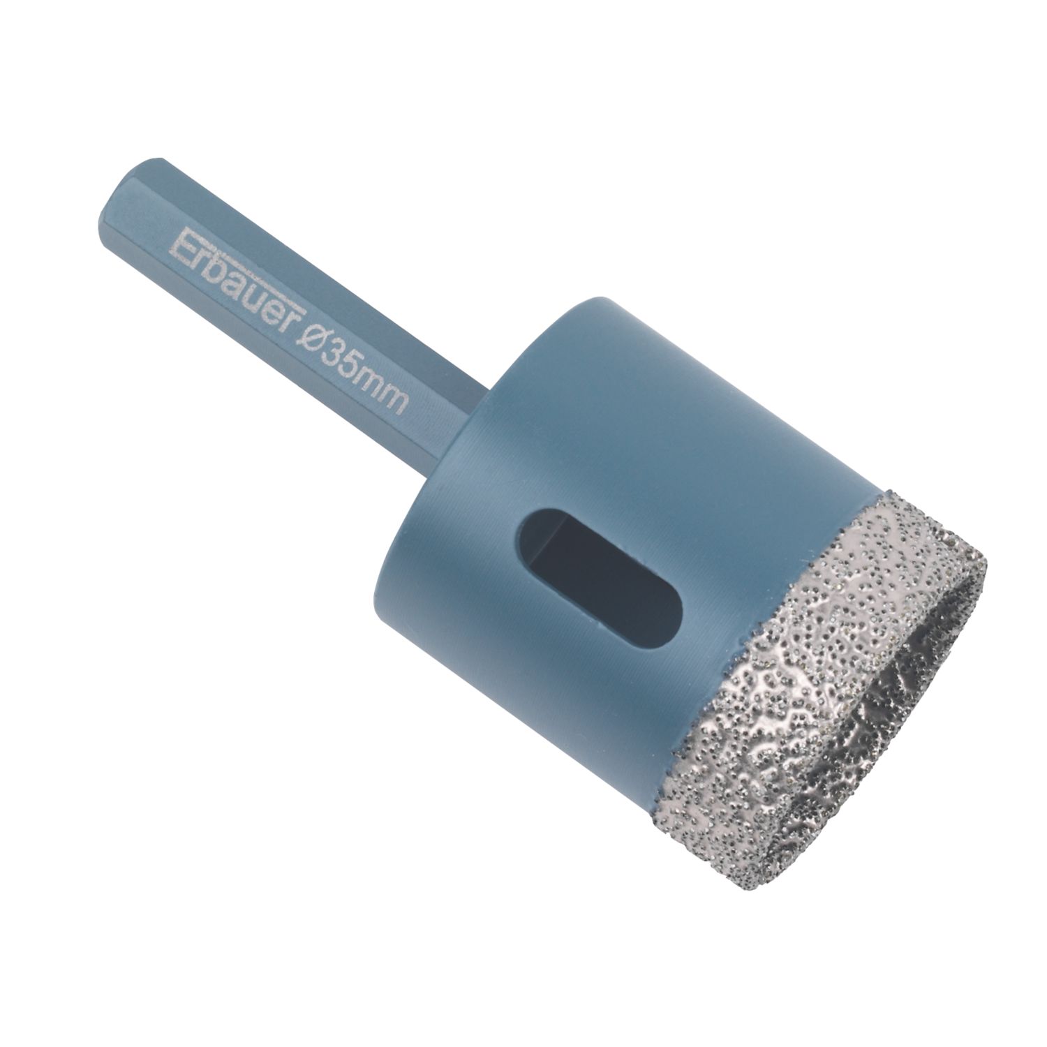 Erbauer Hex Shank Diamond Tile Drill Bit 35mm x 80mm (51907)