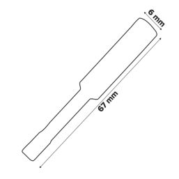 Erbauer  Hex Shank Diamond Tile Drill Bit 6mm x 67mm