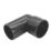 FloPlast  Conversion Bends 90° Black 40mm 5 Pack