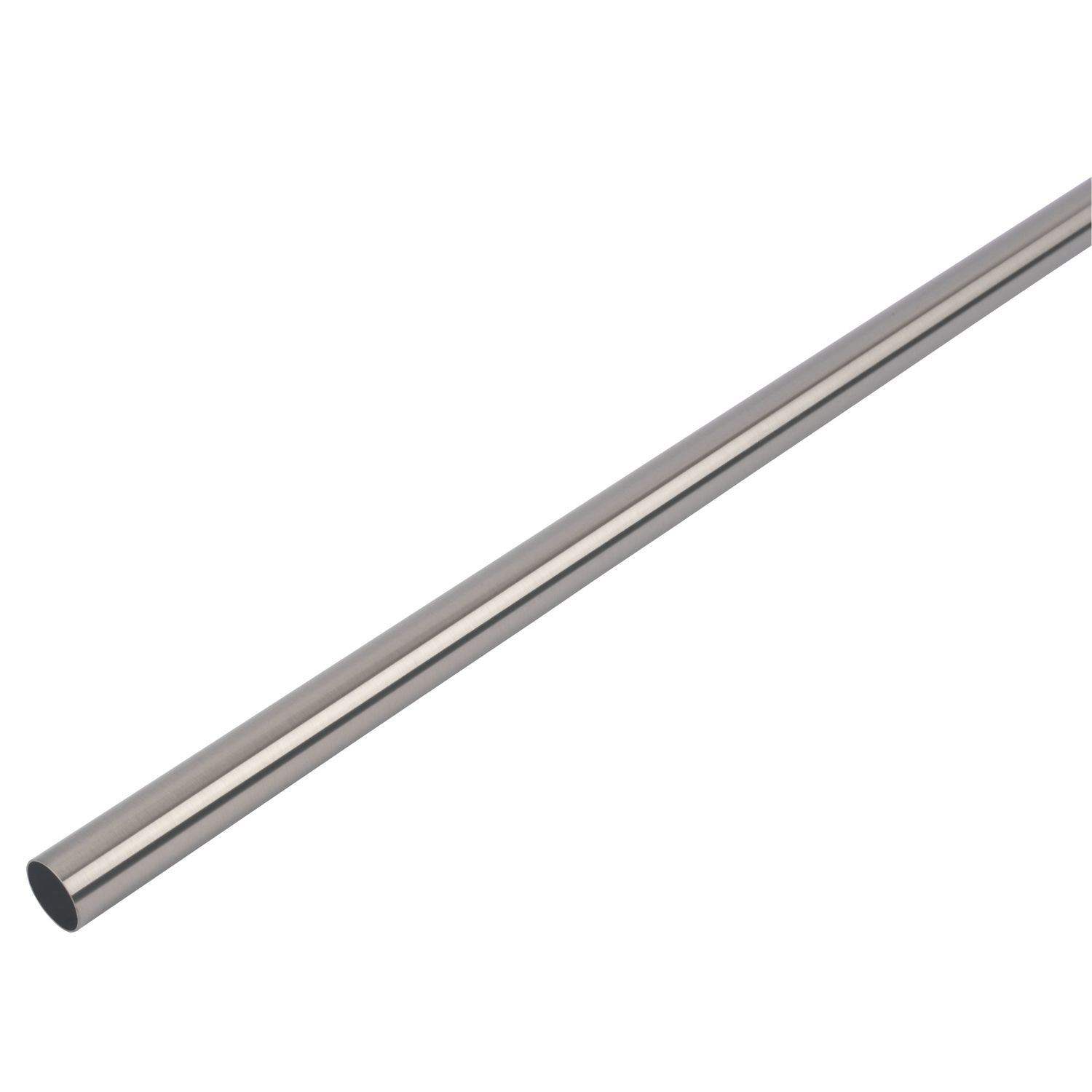Smith & Locke Round Wardrobe Rail Brushed Nickel 1219mm x 25mm (5194V)
