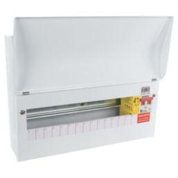 Lewden PRO-R14W-R1S 17-Module 14-Way Part-Populated High Integrity Main Switch Consumer Unit with SPD