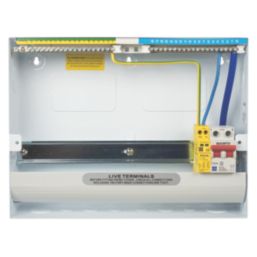 Lewden PRO-R14W-R1S 17-Module 14-Way Part-Populated High Integrity Main Switch Consumer Unit with SPD