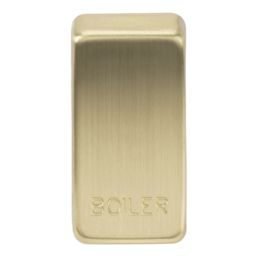 Knightsbridge 'BOILER' Switch Cover Brushed Brass