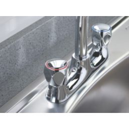 Bristan RP3 VAC2 DSM C MT Value Club  Deck Mounted Kitchen Sink Mixer Taps Chrome-Plated