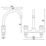 Bristan RP3 VAC2 DSM C MT Value Club  Deck Mounted Kitchen Sink Mixer Taps Chrome-Plated
