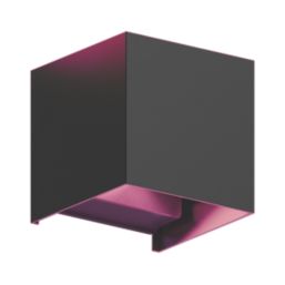 Calex  Outdoor LED Smart Colour Changing Up & Down Wall Light Black 6.5W 575lm