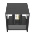 Calex  Outdoor LED Smart Colour Changing Up & Down Wall Light Black 6.5W 575lm