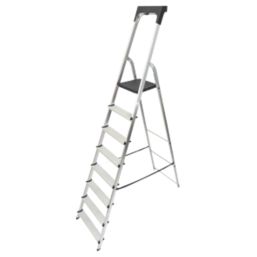 Werner Aluminium 2.36m 8 Step Platform Step Ladder