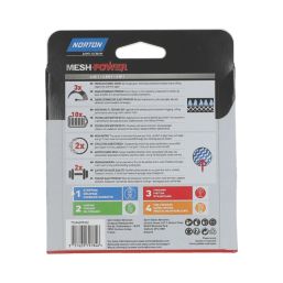 Norton   60 Grit Mesh Wood, Plaster, Plasterboard & Paint Sanding Discs 125mm 5 Pack