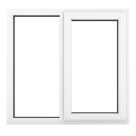 Crystal  Right-Handed Clear Double-Glazed Casement White uPVC Window 1190mm x 965mm