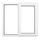 Crystal  Right-Hand Opening Clear Double-Glazed Casement White uPVC Window 1190mm x 965mm