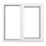 Crystal  Right-Hand Opening Clear Double-Glazed Casement White uPVC Window 1190mm x 965mm
