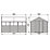 Forest Delamere 8' x 11' 6" (Nominal) Apex Shiplap T&G Timber Shed