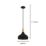 Eglo Sabinar 28cm Single Pendant Light Black/Brown